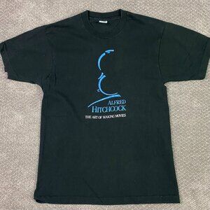 Vintage 90s Alfred Hitchcock The Art Of Making Movies T Shirt Men's Large Medium